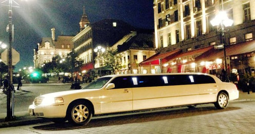 Tiffany's birthday limousine in town